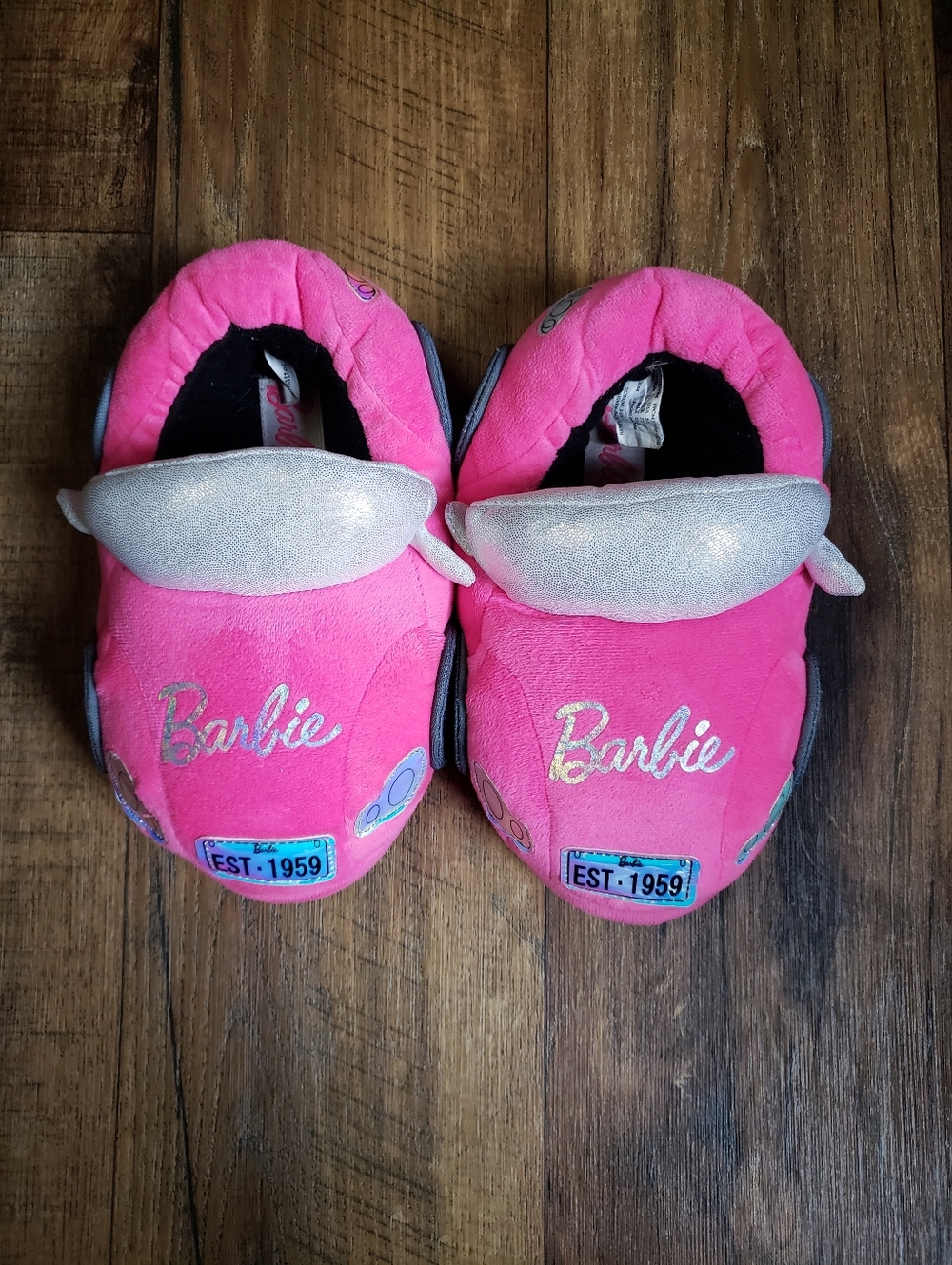 Womens Sz 5-6 Barbie Car Slippers